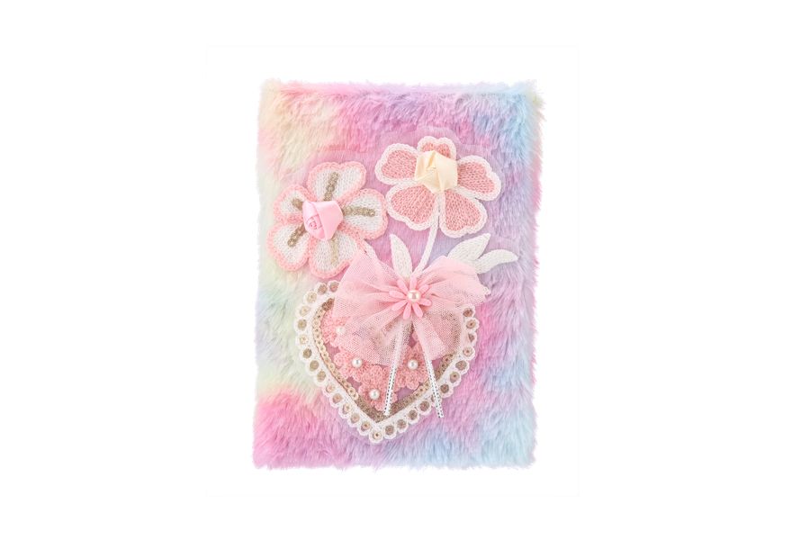 Ladies Flower Heart Style Notebook