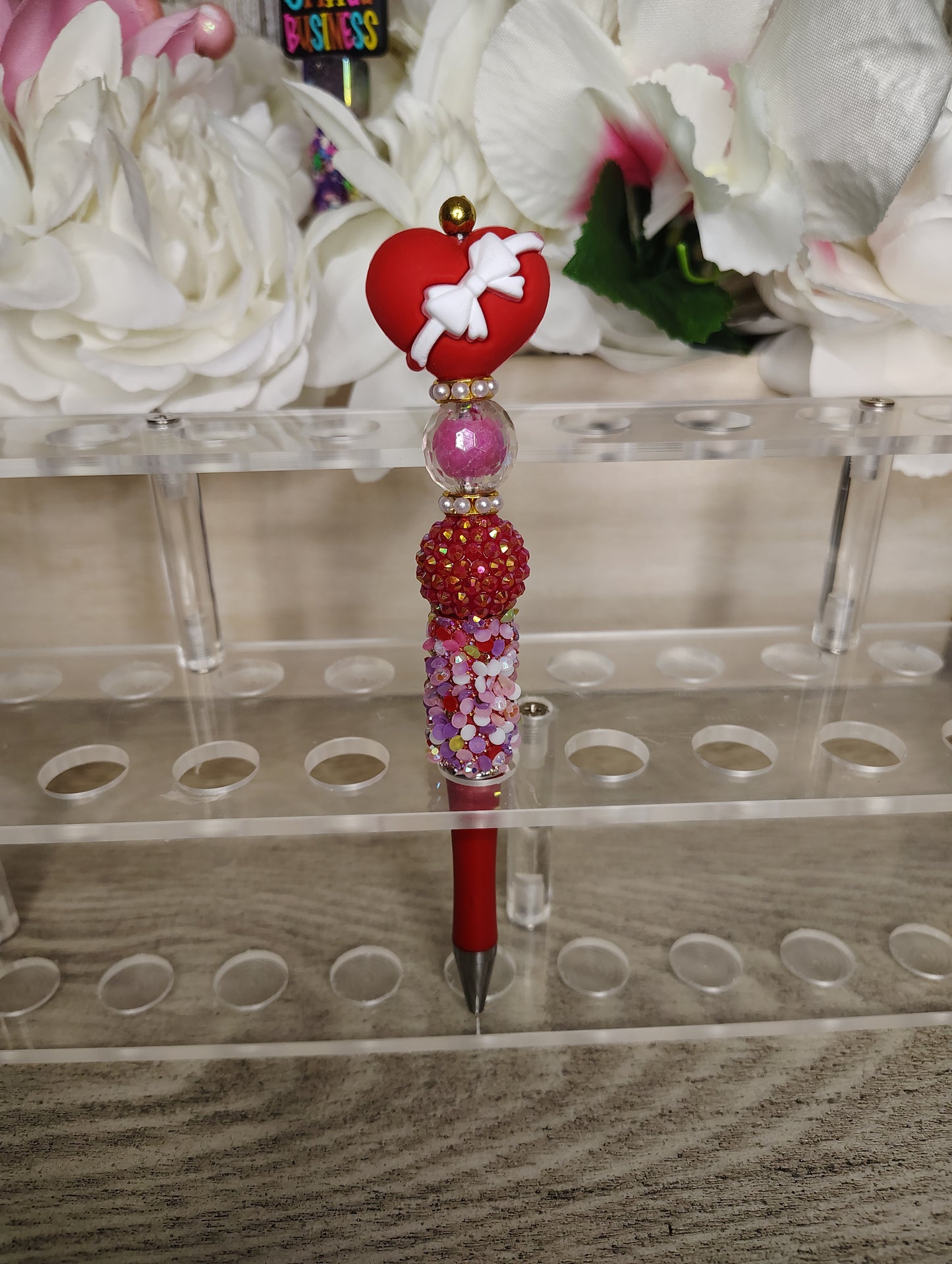Wrapped in Love Beaded Pen 🎀❤️