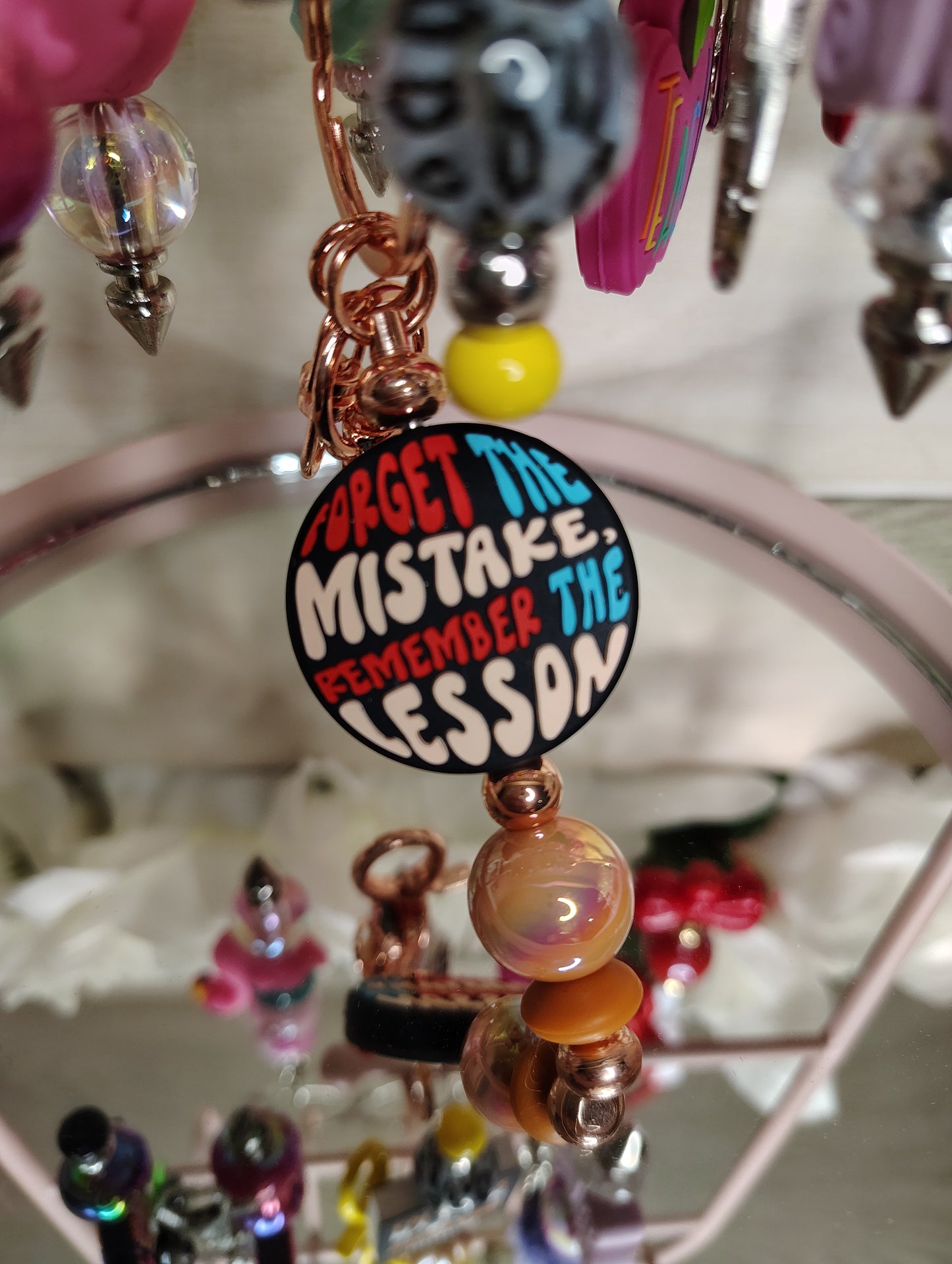 Lesson Learned Beaded Keychain ✨