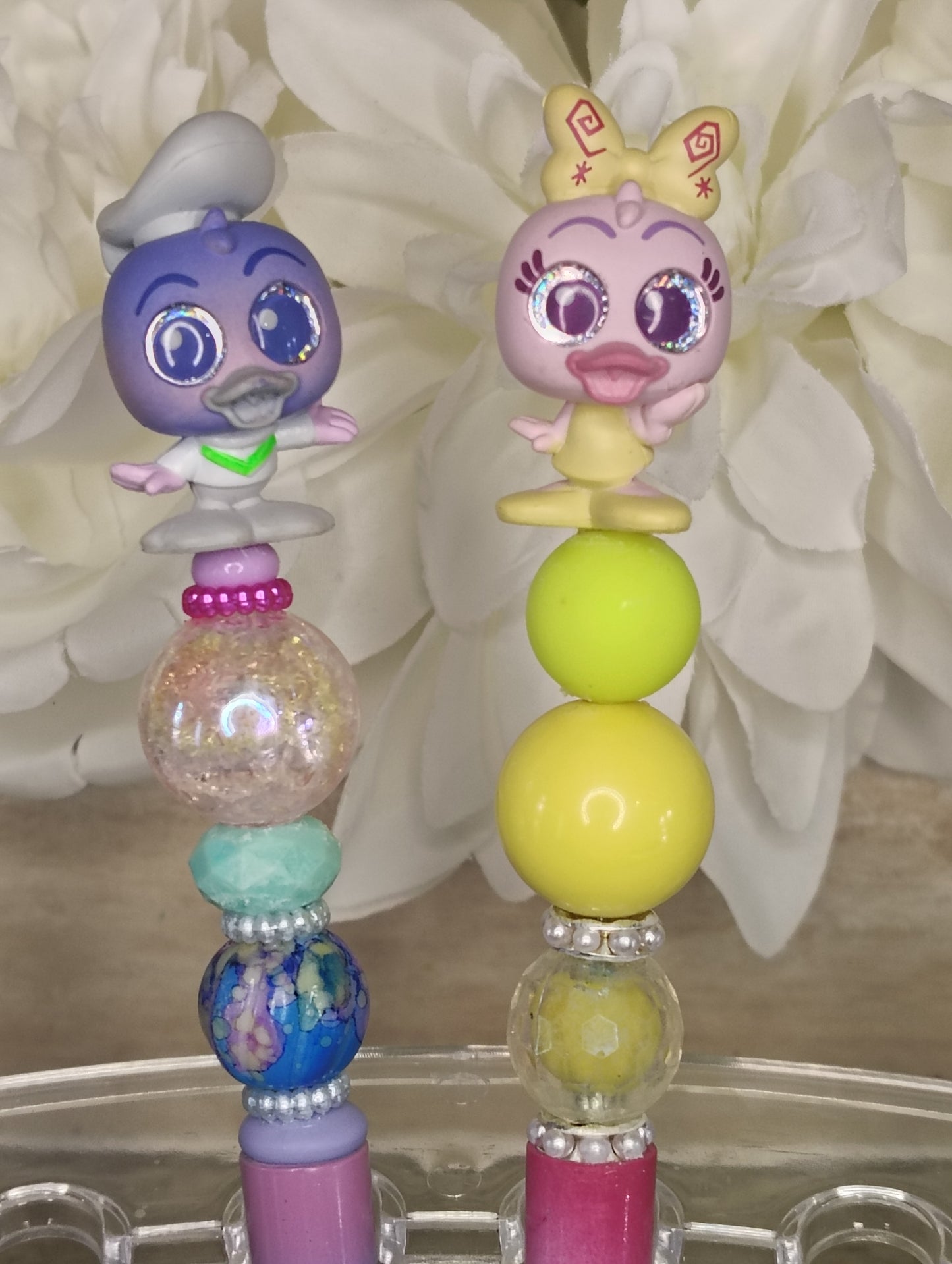 Baby Donald and Daisy Duck Beaded Pens