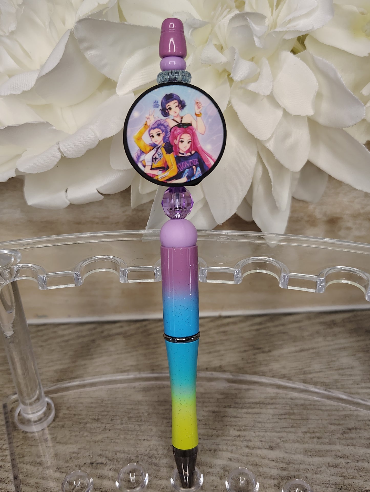K-Pop Girl Group Inspired Beaded Pen πβ¨