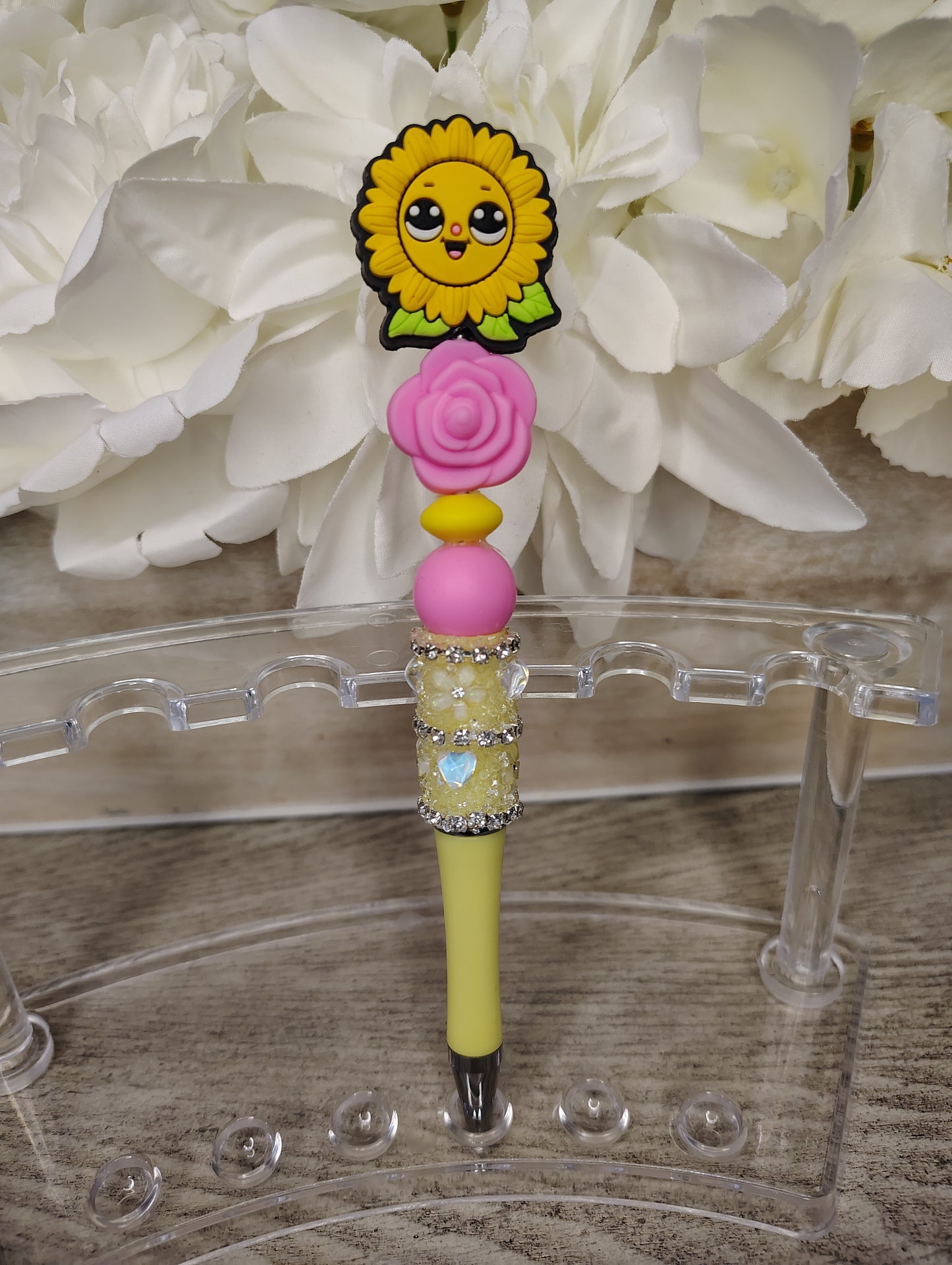 Sunny Bloom Glam Pen 🌻💛✨