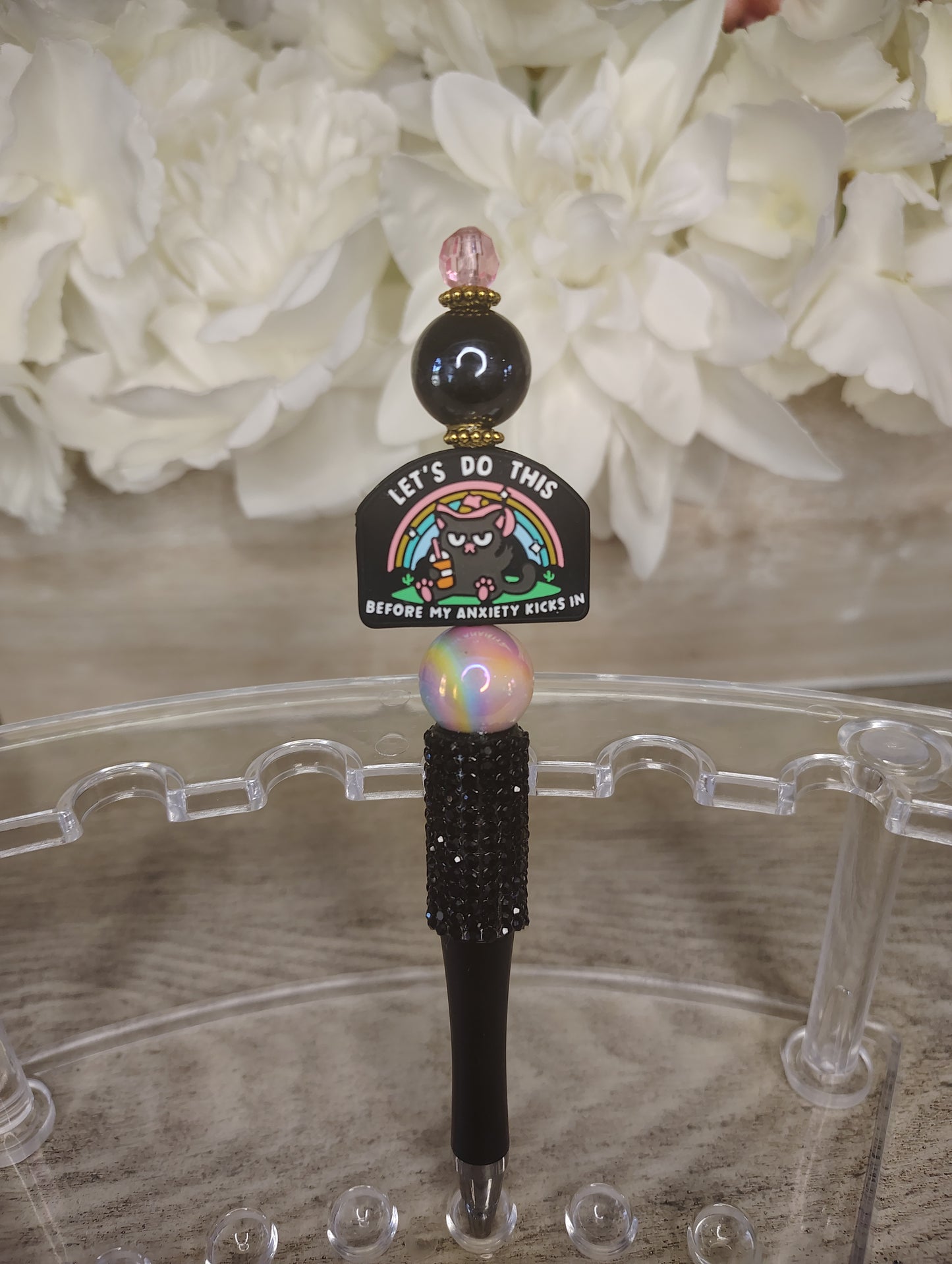 “Let’s Do This” Anxiety Humor Pen 🖤🌈