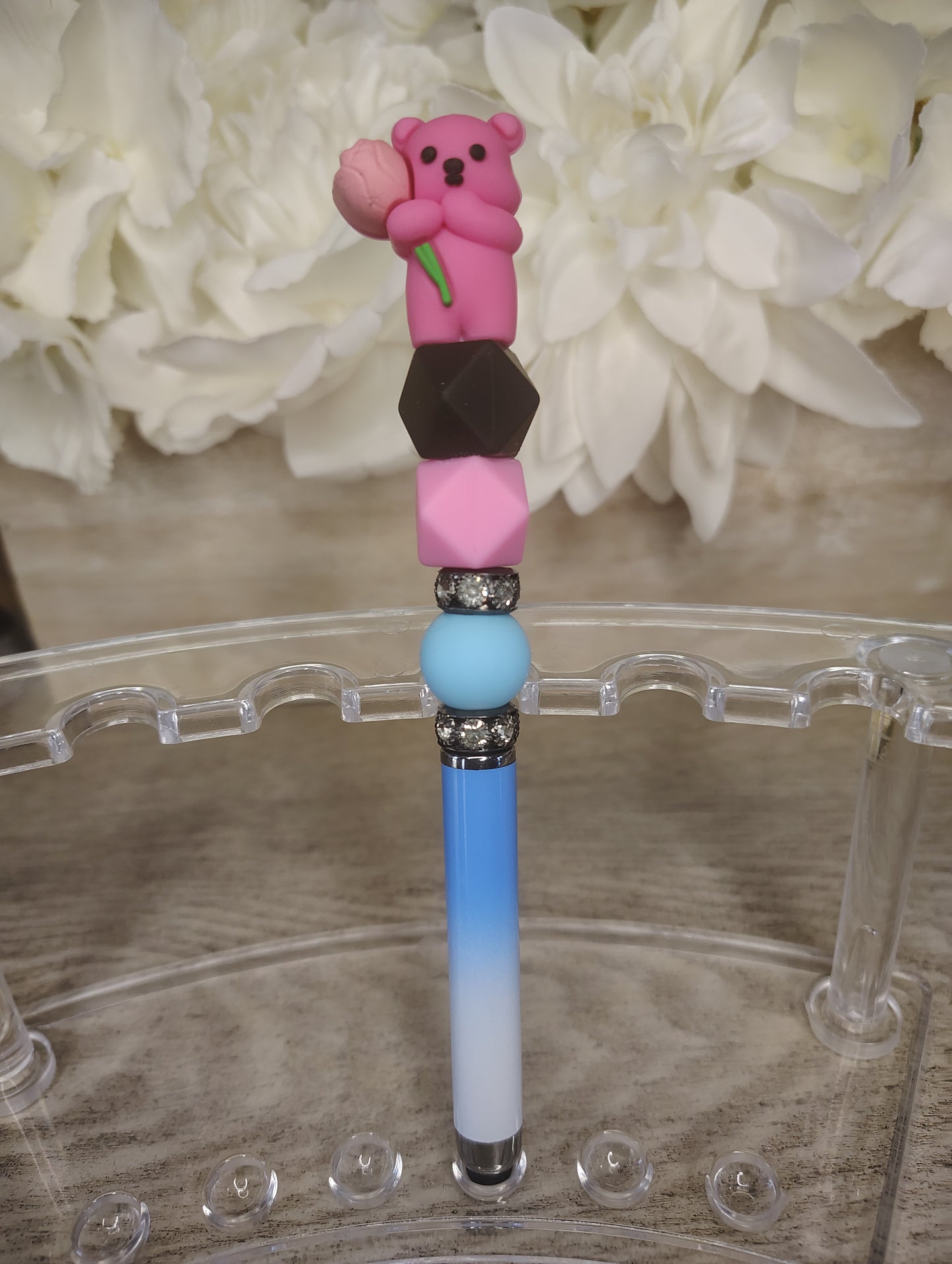 Blush Bear Bouquet Pen ๐งธ๐ธ๐