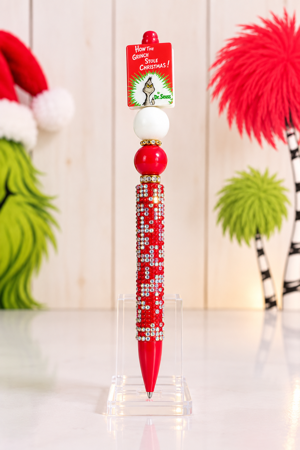 Grinch Stole Christmas Bling Pen