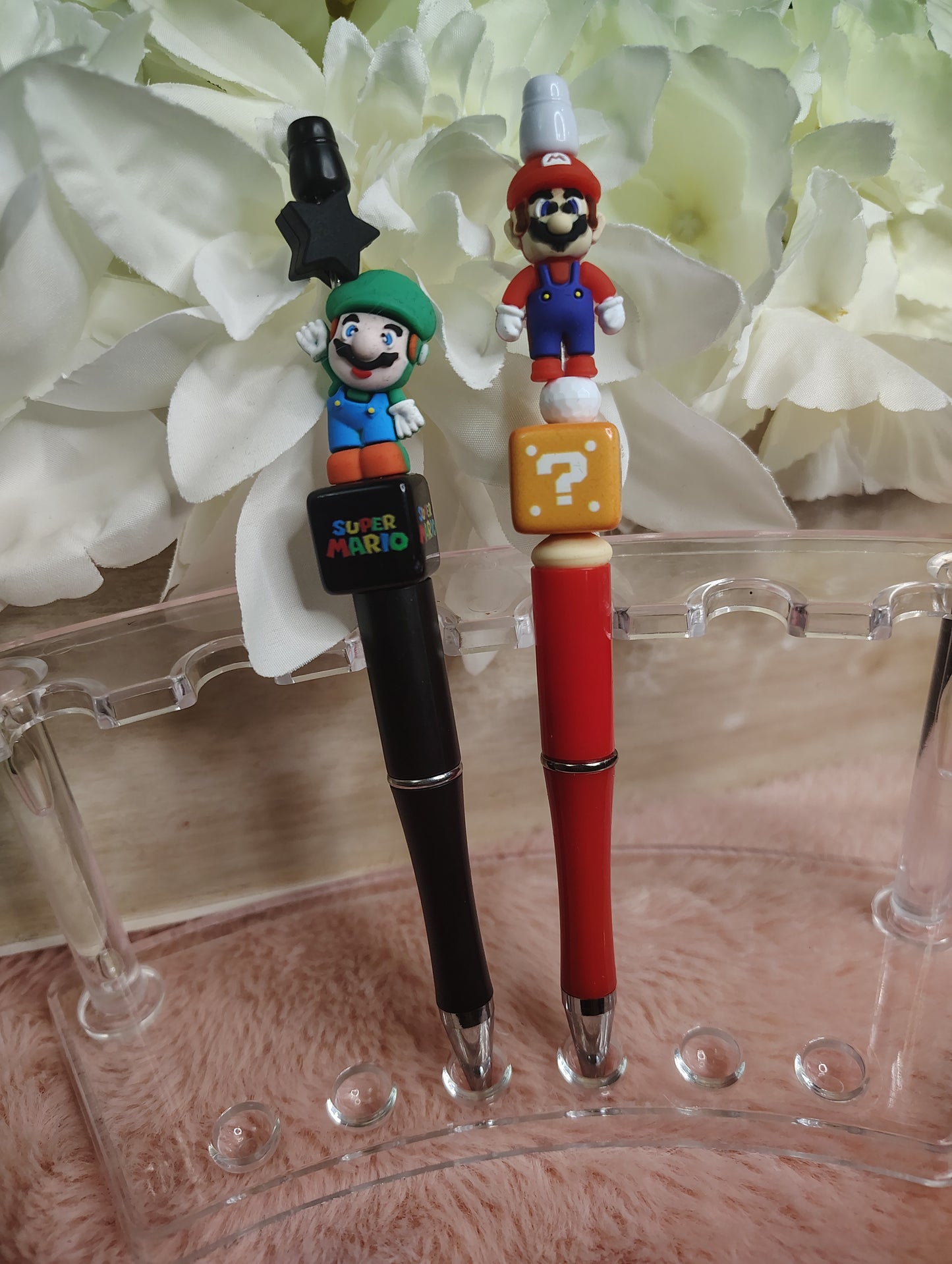 Luigi & Mario Beaded Pen Gift Set