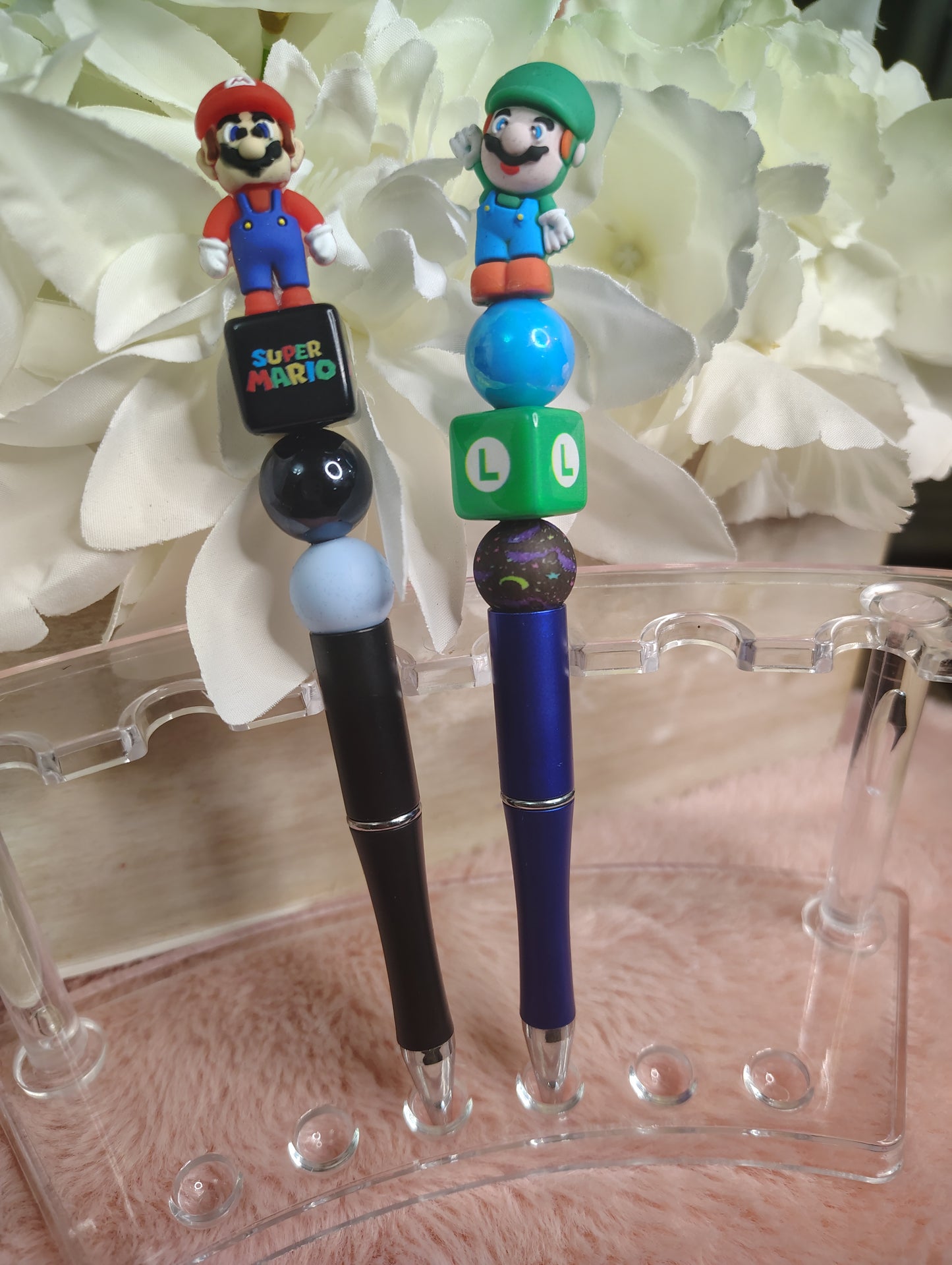 Mario Brothers Inspired Beaded Pen Gift Set