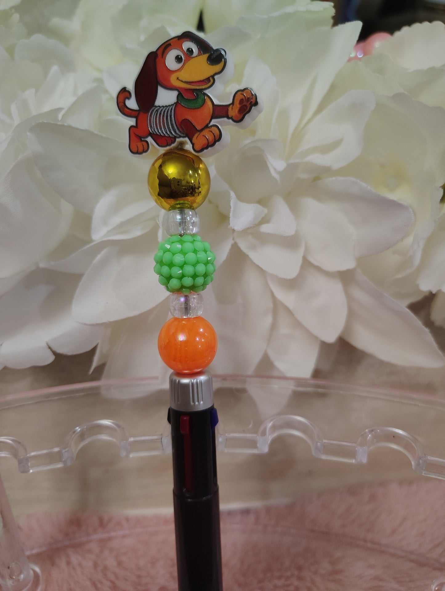 Slinky Dog Inspired 10-Color Beaded Pen