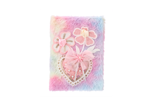 Ladies Flower Heart Style Notebook