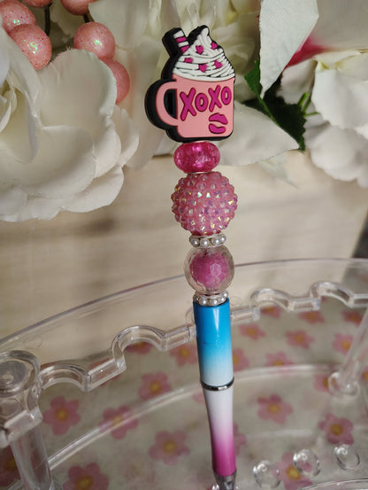 XOXO Hot Cocoa Cutie Beaded Pen