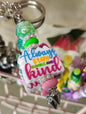 Always Stay Humble and Kind Beaded Keychain | Colorful Affirmation Bag Charm | Inspirational Gift