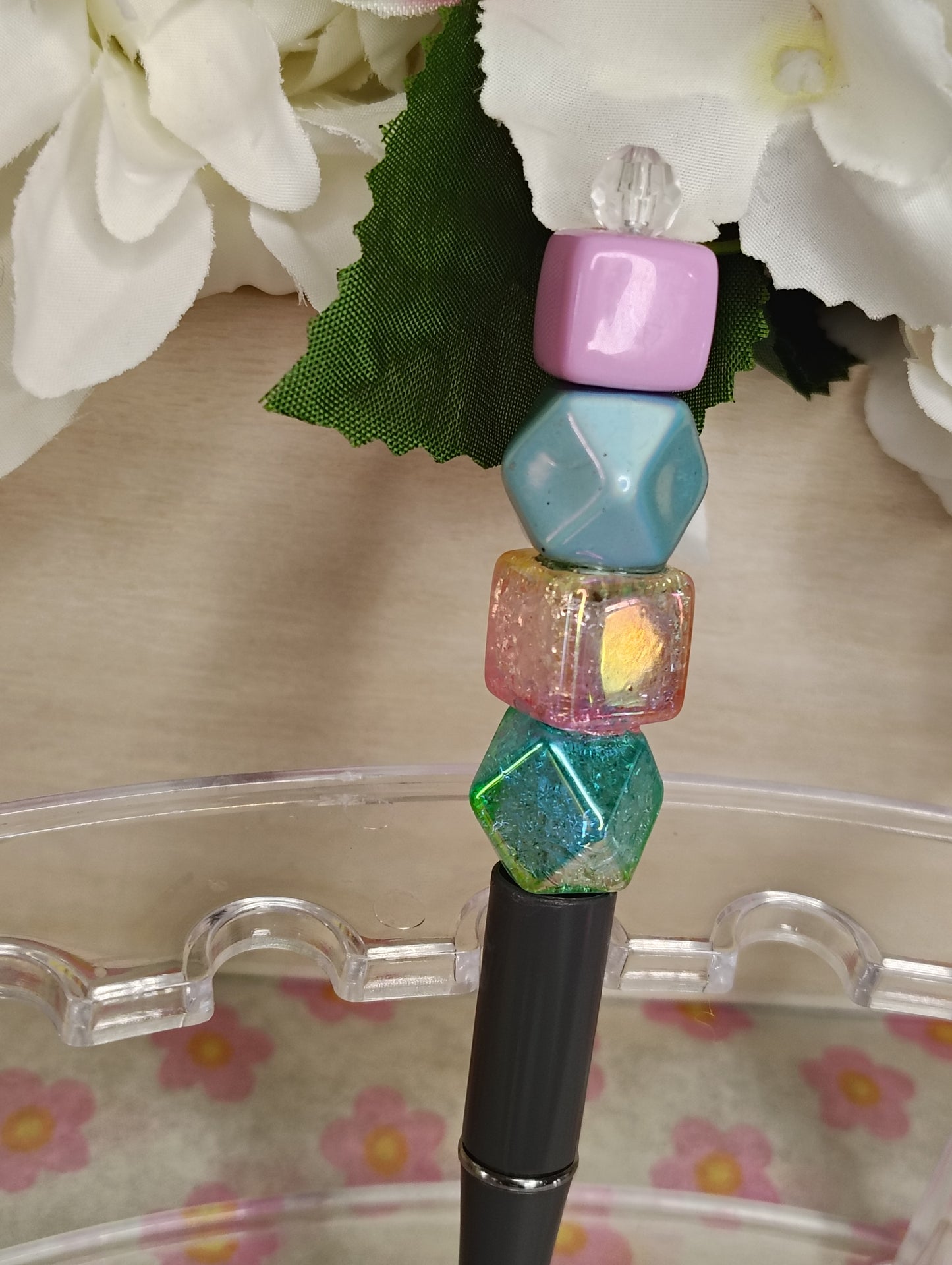 Pastel Gem Beaded Pen ✨💎
