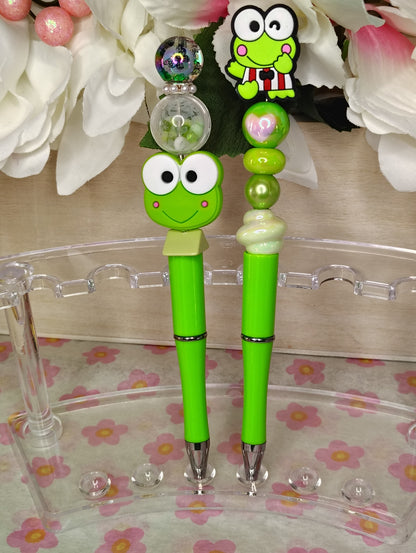 Happy Frog Beaded Pen Gift Set 🐸💚