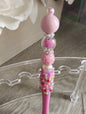 Pink Sprinkle Beaded Pen | Sweet Pastel Sparkle Writing Pen