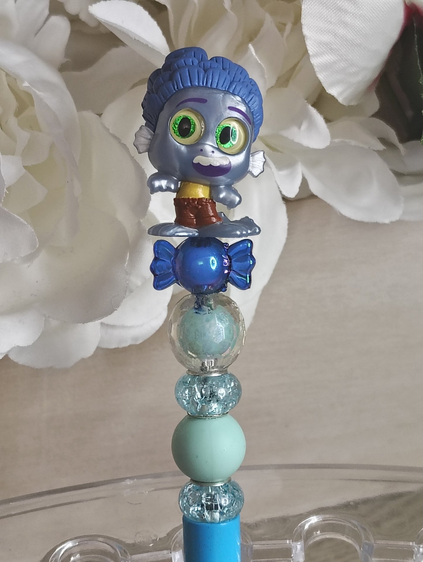 Luca Inspired Character Beaded Pen | Fun Kid-Inspired Glam Pen