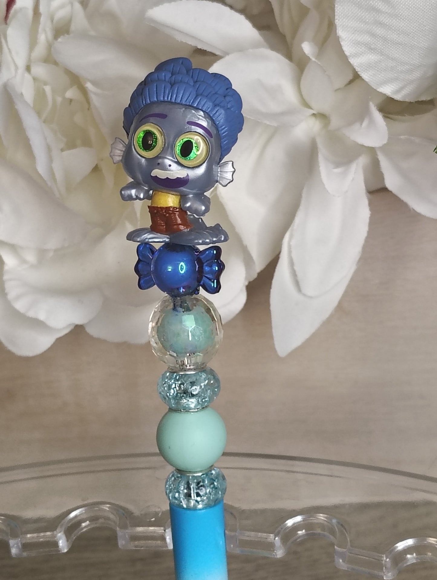 Luca Inspired Character Beaded Pen | Fun Kid-Inspired Glam Pen