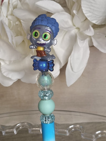 Luca Inspired Character Beaded Pen | Fun Kid-Inspired Glam Pen