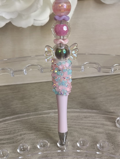 Pastel Pup Sundae Pen | Candy Sprinkle Beaded Glam Pen