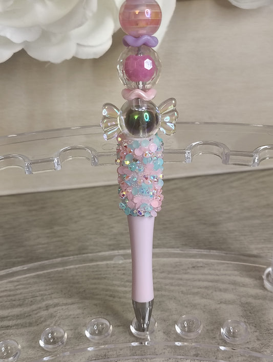 Pastel Pup Sundae Pen | Candy Sprinkle Beaded Glam Pen