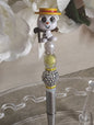 Olaf Inspired | Sparkle Pen | Silver Beaded Winter Character Pen