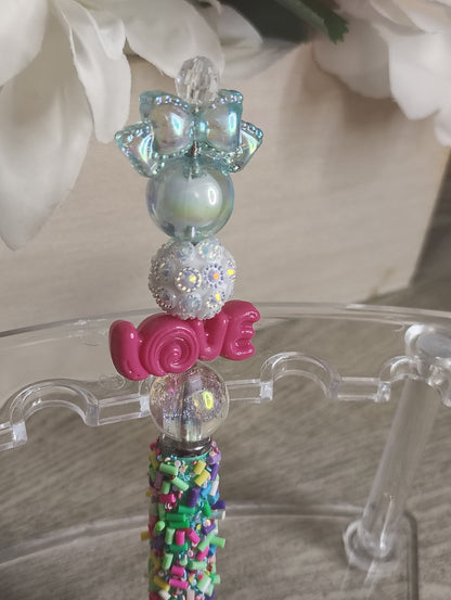 Love Sparkle Stylus Pen Duo | Beaded Pen & Touchscreen Stylus Set