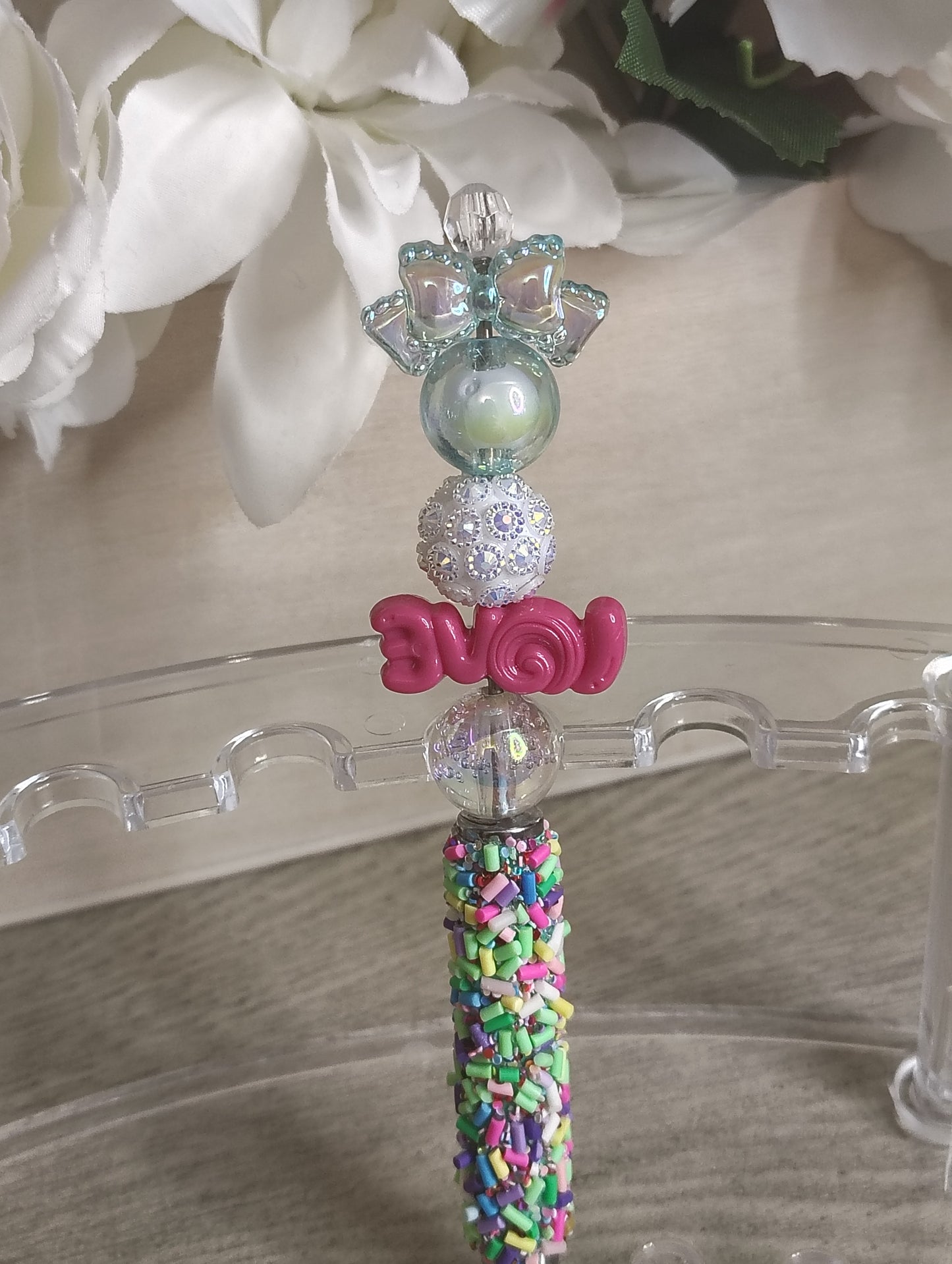 Love Sparkle Stylus Pen Duo | Beaded Pen & Touchscreen Stylus Set