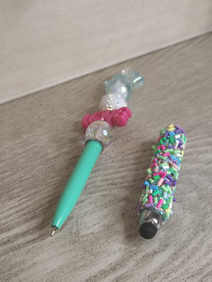 Love Sparkle Stylus Pen Duo | Beaded Pen & Touchscreen Stylus Set