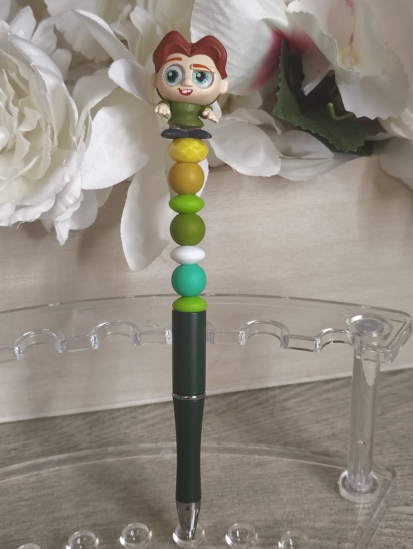 Hunchback of Notre Dame Inspired | Beaded Pen | Playful Character-Style Handmade Pen