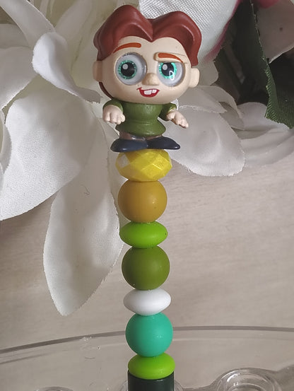 Hunchback of Notre Dame Inspired | Beaded Pen | Playful Character-Style Handmade Pen