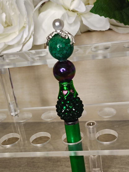 Emerald Enchantment Beaded Pen/Stylus Duo 💚✨