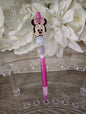 Minnie mouse inspired Beaded Pencil