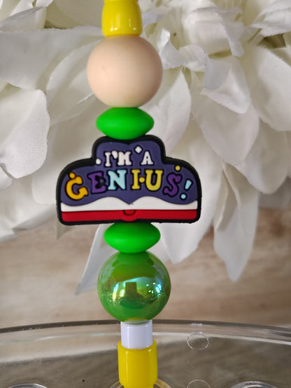 I'm A Genius, Beaded Mechanical Pencil