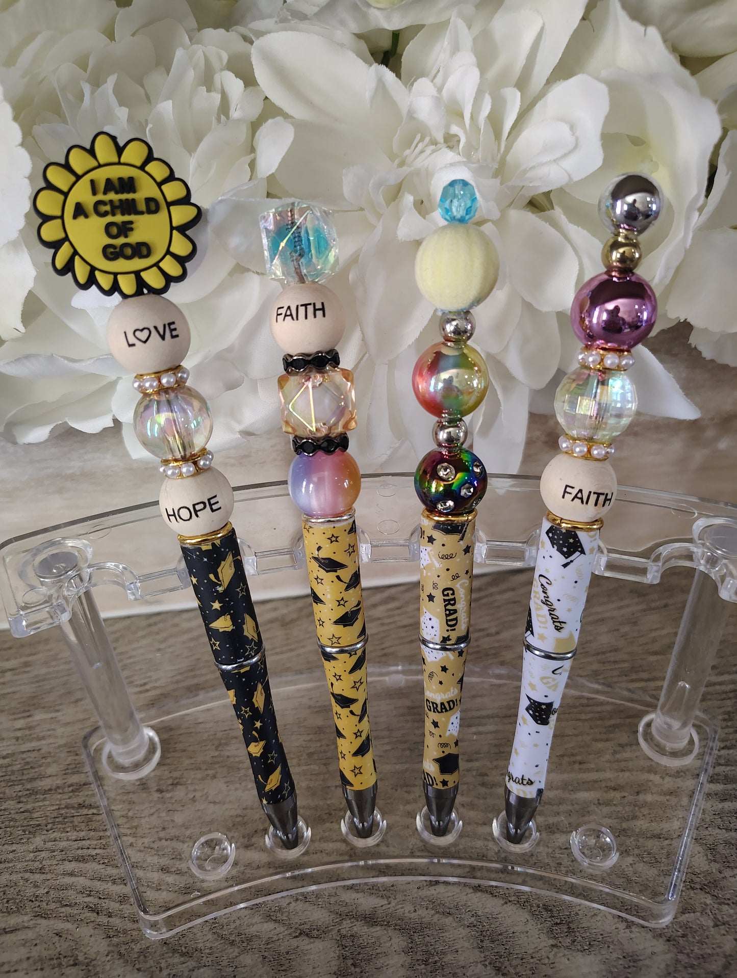Graduation Beaded Pens Gift Set