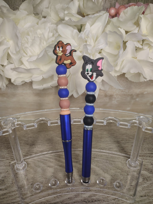 Tom & Jerry Inspired Beaded Pen Set 🐭✨