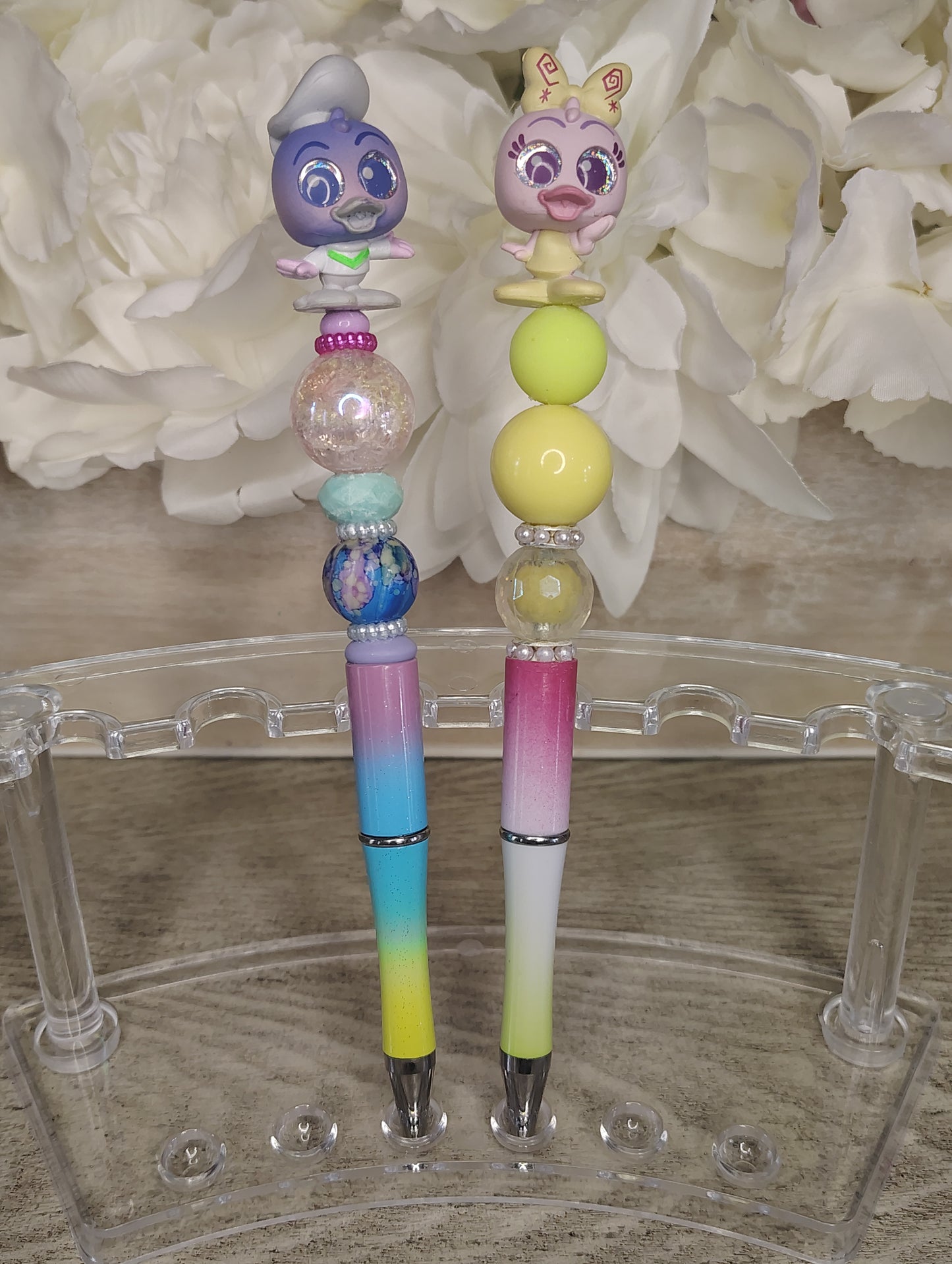 Baby Donald and Daisy Duck Beaded Pens