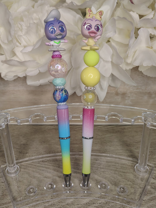 Baby Donald and Daisy Duck Beaded Pens