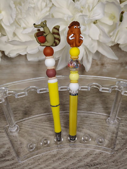 Ice Age Inspired Beaded Pen Set