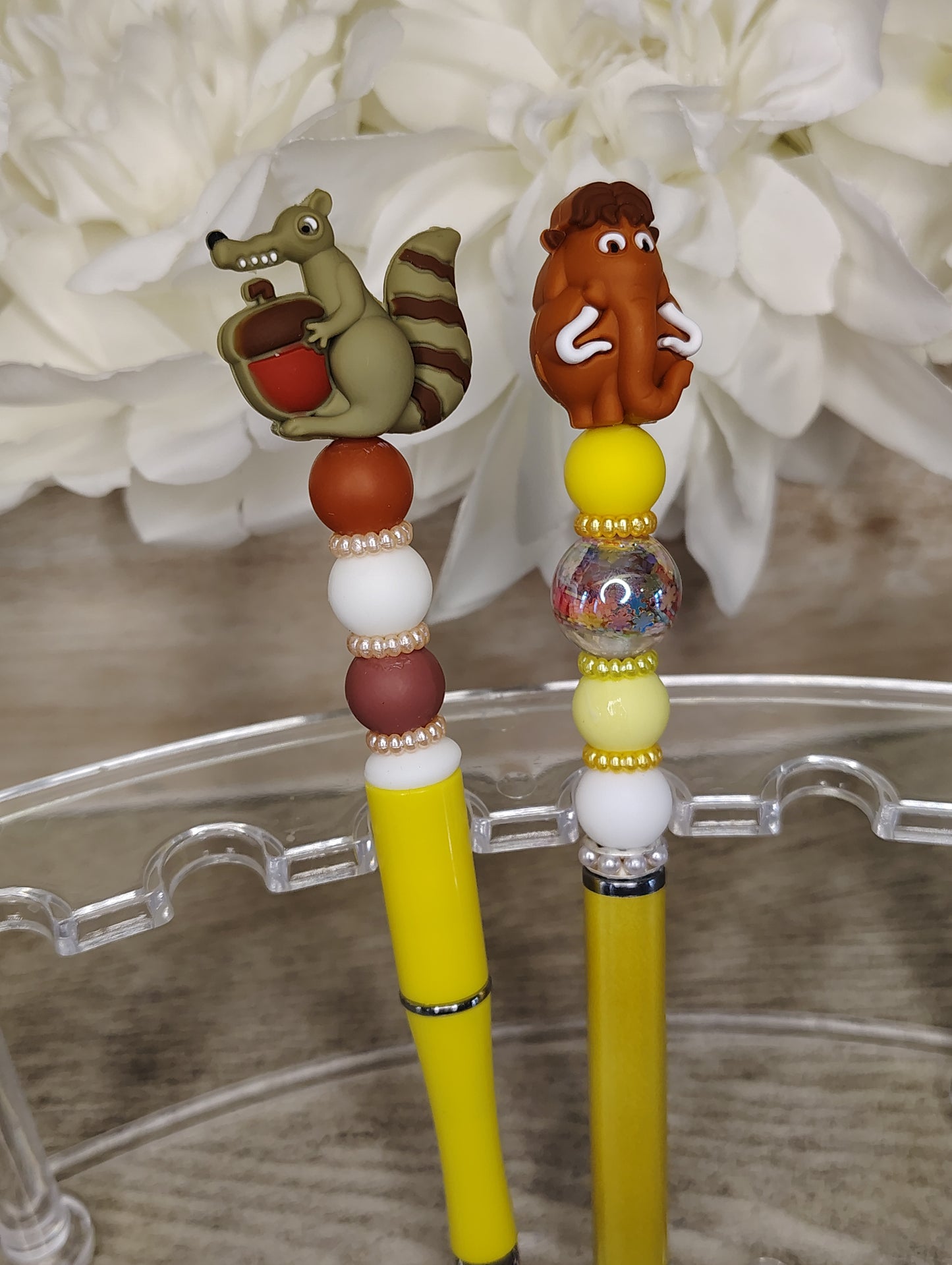 Ice Age Inspired Beaded Pen Set