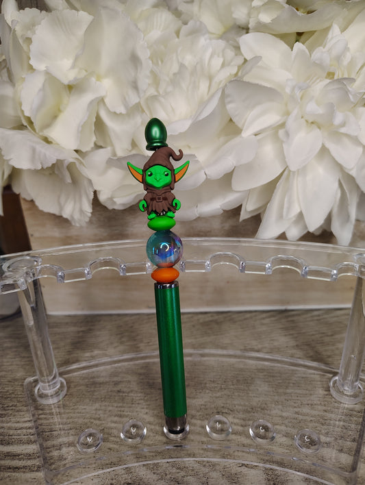 Little Green Goblin Inspired Beaded Pen
