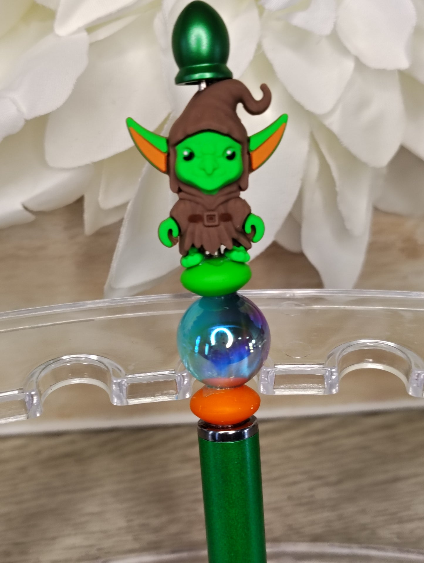 Little Green Goblin Inspired Beaded Pen