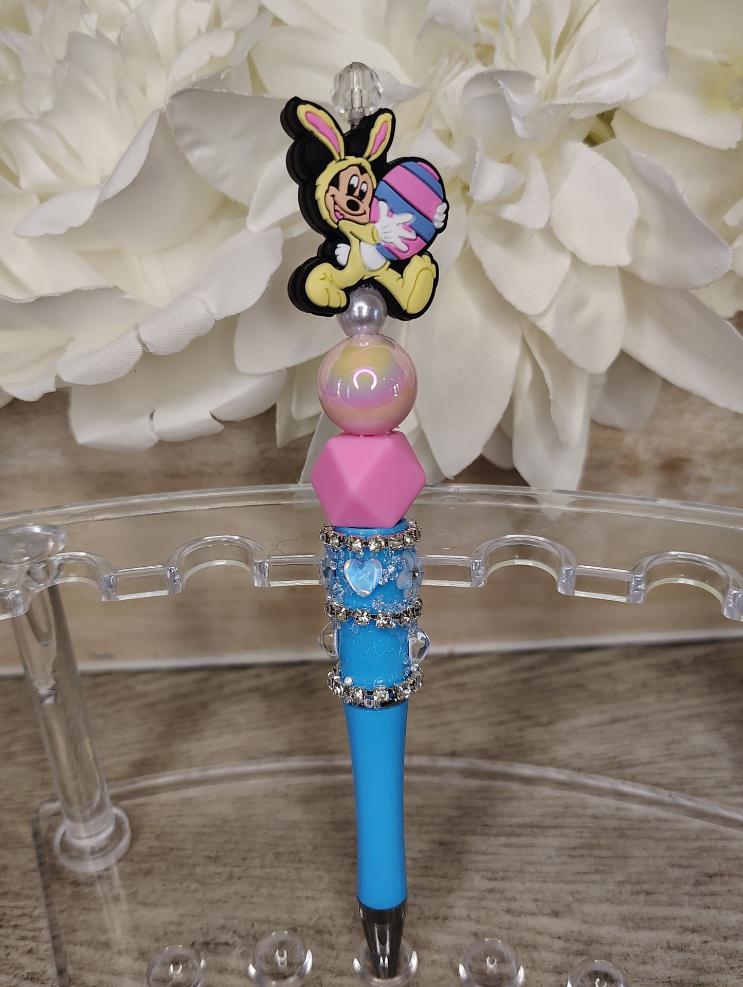 Easter Bunny Mickey Mouse Inspired Beaded Pen 🐰🥚✨