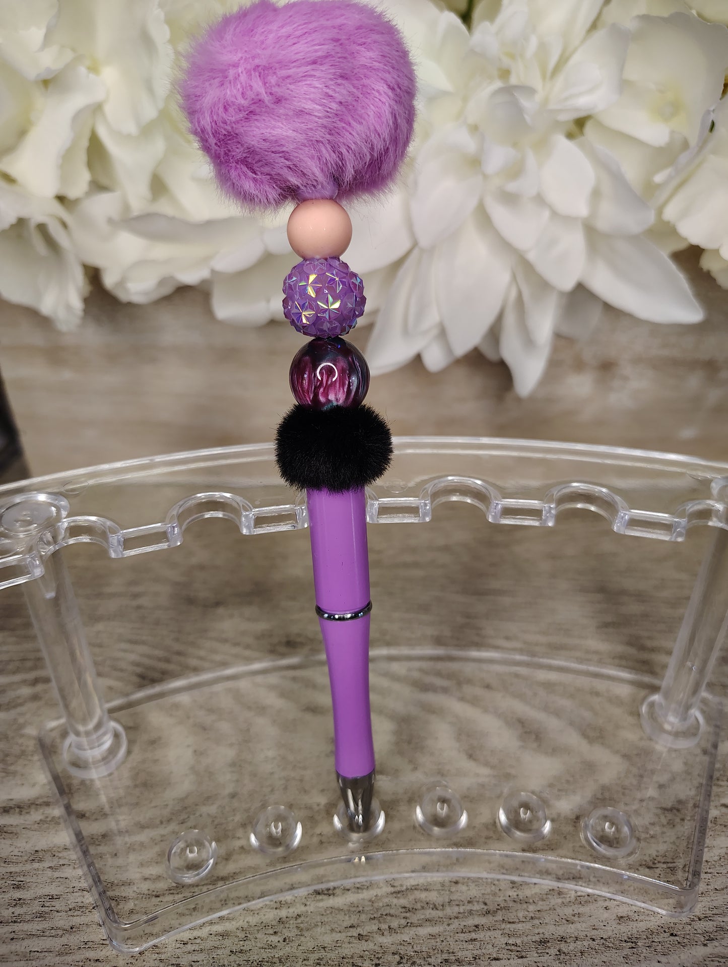 Purple Pom Pom Glam Pen 💜✨