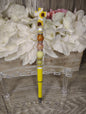 Sunflower Cross Beaded Pen with Extender