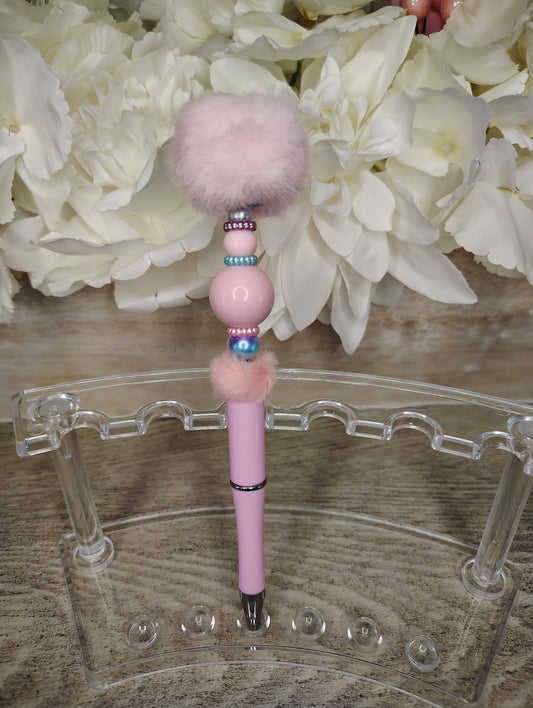 Blush Pom Pom Pen 🎀💖