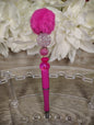 Hot Pink Sparkle Pom Pen
