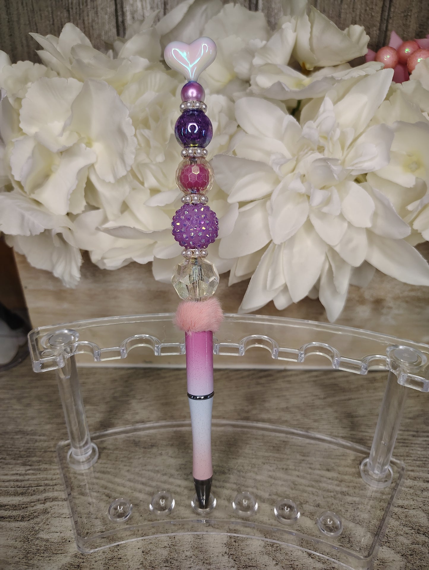 Blush & Berry Heart Pen (with Extender)