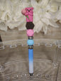Blush Bear Bouquet Pen 🧸🌸💙