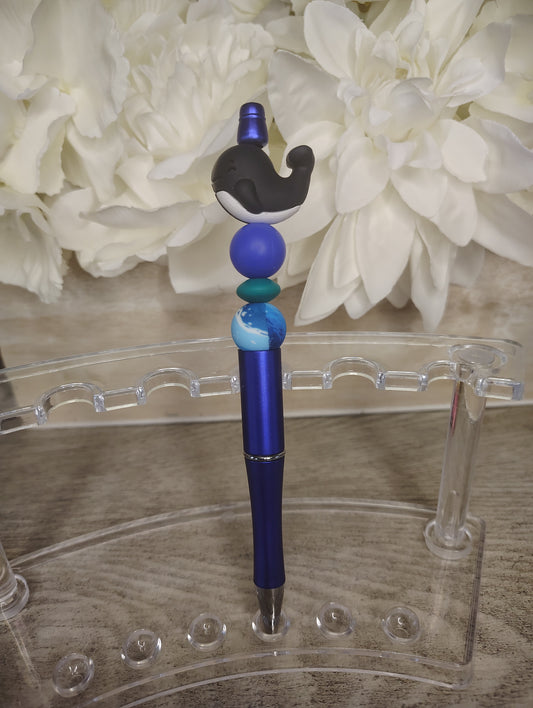 Ocean Breeze Whale Beaded Pen