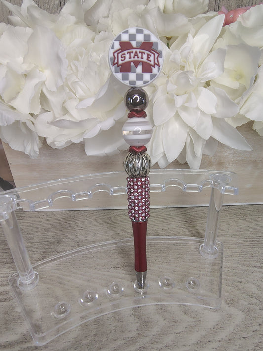 Mississippi State Spirit Beaded Pen