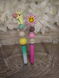 Whimsical Bear & Smiley Flower Stylus Pens